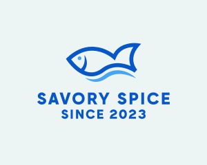 Fish Ocean Seafood logo design