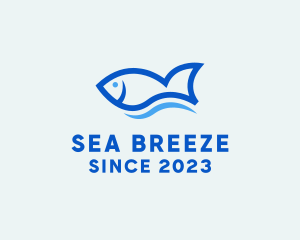 Fish Ocean Seafood logo design