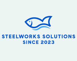 Fish Ocean Seafood logo design