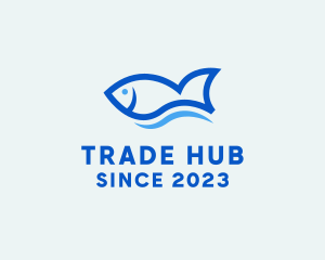 Fish Ocean Seafood logo design