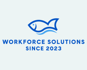 Fish Ocean Seafood logo design