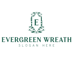 Beauty Wellness Wreath logo design