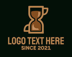 Coffee - Coffee Time Hourglass logo design