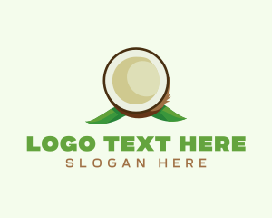 Organic Coconut Leaf  Logo