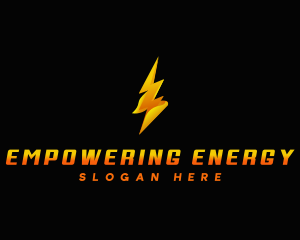 Lightning  Thunder Power logo design