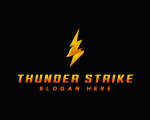 Lightning  Thunder Power logo design