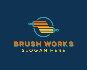 Paint Brush Painting logo