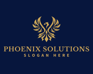 Premium Eagle Phoenix logo design