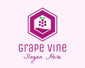 Hexagon Grape Winery logo design