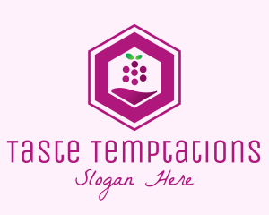 Hexagon Grape Winery logo design