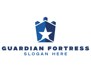 Blue Star Fortress  logo design