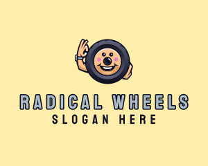 Automotive Tire Wheel logo design