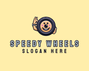 Automotive Tire Wheel logo design