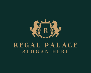 Royal Horse Shield logo design