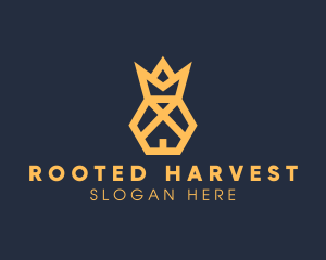 Pineapple Royal Crown logo design