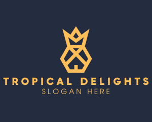 Pineapple Royal House logo design