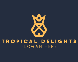 Pineapple Royal Crown logo design