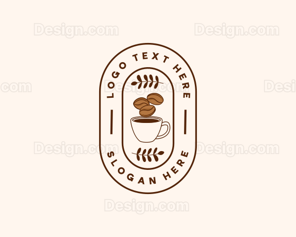 Restaurant Coffee Bean Mug Logo