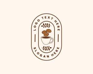 Restaurant Coffee Bean Mug logo