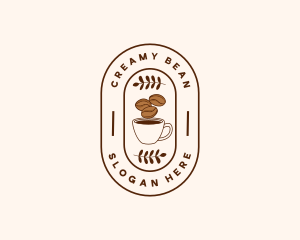 Restaurant Coffee Bean Mug logo design