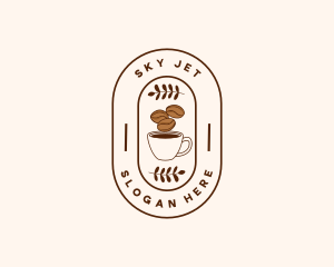 Restaurant Coffee Bean Mug logo