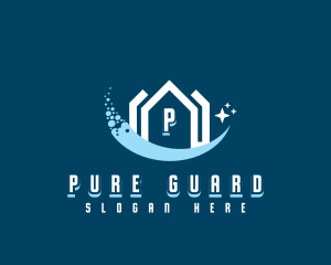 Sparkling Clean House logo design