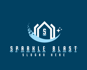 Sparkling Clean House logo design