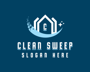 Sparkling Clean House logo design