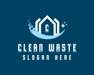 Sparkling Clean House logo design