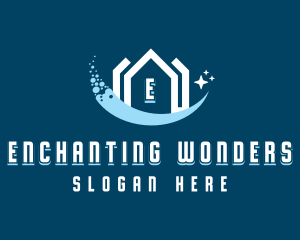 Sparkling Clean House logo design