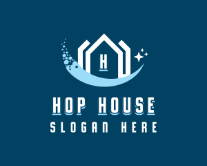 Sparkling Clean House logo design