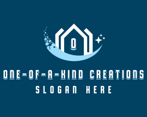 Sparkling Clean House logo design