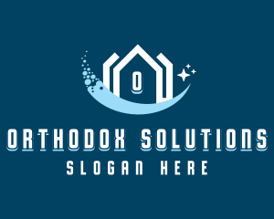 Sparkling Clean House logo design