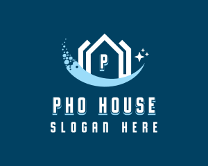 Sparkling Clean House logo design