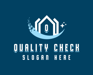 Sparkling Clean House logo design