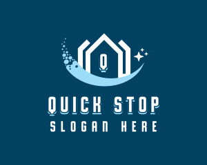 Sparkling Clean House logo design