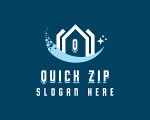 Sparkling Clean House logo design