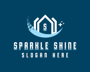 Sparkling Clean House logo design