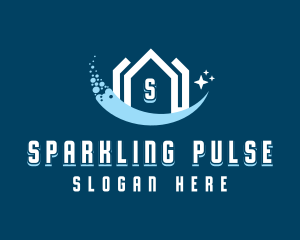 Sparkling Clean House logo design