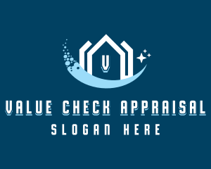 Sparkling Clean House logo design