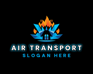 Fire Ice Air Ventilation logo design