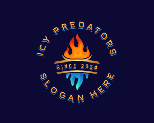 Heat Cold Ventilation logo design