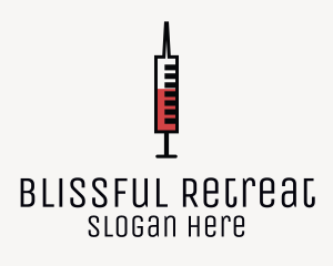 Minimalist Blood Syringe logo