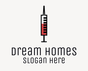 Minimalist Blood Syringe logo