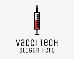 Minimalist Blood Syringe logo