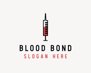 Minimalist Blood Syringe logo