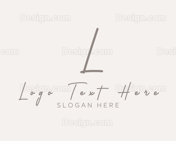 Cursive Elegant Boutique Logo