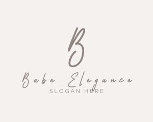 Cursive Elegant Boutique logo design