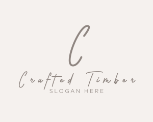 Cursive Elegant Boutique logo design