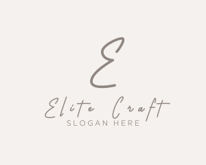 Cursive Elegant Boutique logo design